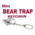 Mini Working Bear Trap Keychain
