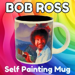 Bob Ross Heat Changing Art Mug
