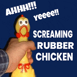 Screaming Rubber Chicken - World's Most Annoying Toy