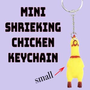 Mini Shrieking Chicken Keychain