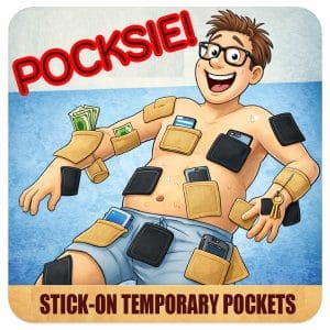 Pocksie Stick-On Temporary Pockets