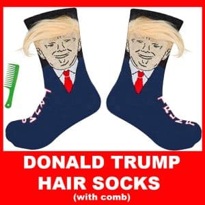 Donald Trump Hair Socks